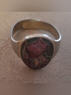 Vintage Custom Ring Featuring Butterfly - Women's Jewelry